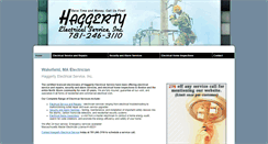 Desktop Screenshot of haggertyelectrical.com
