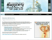 Tablet Screenshot of haggertyelectrical.com